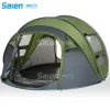 4 Person Easy Pop Up Tent-Automatic Setup Sun Shelter for Beach- Instant Family Tents for Camping,Hiking & Traveling