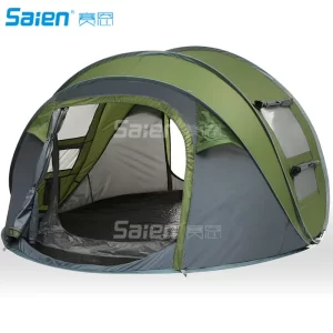 4 Person Easy Pop Up Tent-Automatic Setup Sun Shelter for Beach- Instant Family Tents for Camping,Hiking & Traveling