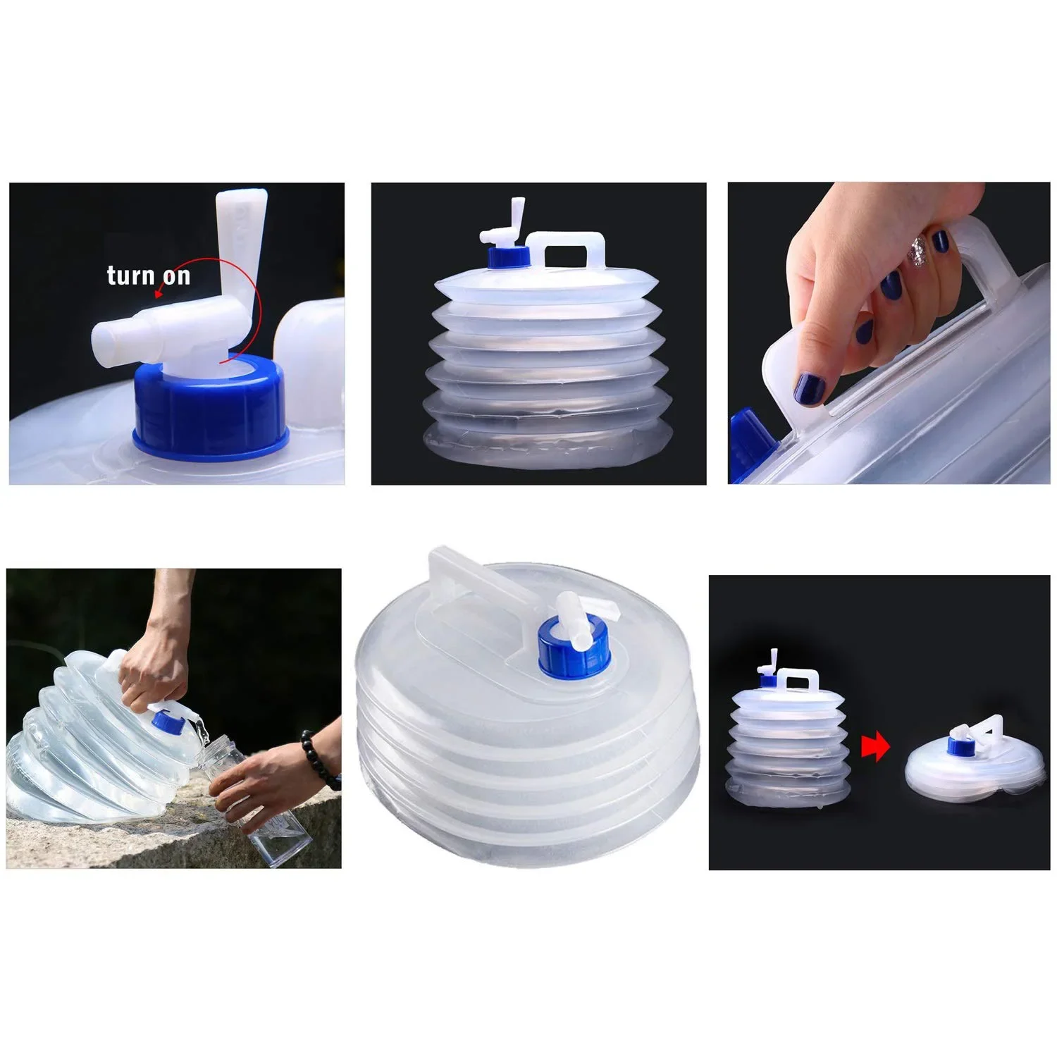 5-10-15L-Large-Capacity-PE-Foldable-Water-Bucket-Bag-Bottle-Container-with-Spigot-Tap-for-4