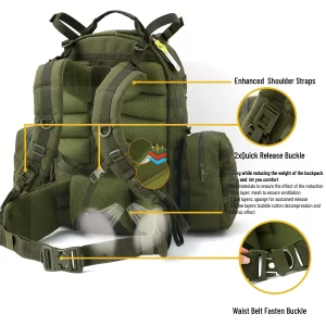 65L Molle Medium Tactical Assault Pack Camping Equipment Climbing Supplies Bag Camping Large backpack Softback Tactical Backpack