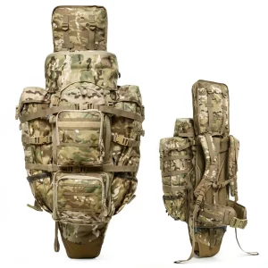 AKmax Military Tactical Sniper Operation Rifle Gun Bag Backpack, with Hydration Pack Army Assault system G4 Rucksack 80L Capaciy
